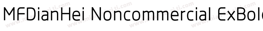 MFDianHei Noncommercial ExBold字体转换